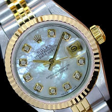Afbeelding in Gallery-weergave laden, Rolex witte diamanten wijzerplaat
