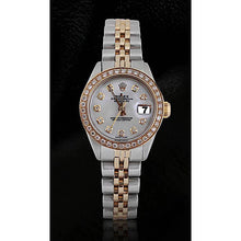 Afbeelding in Gallery-weergave laden, witte dweil diamanten wijzerplaat Rolex
