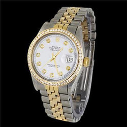 Rolex Datumjust diamanten lunette tweekleurig herenhorloge