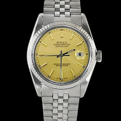 Rolex Datumjust herenhorloge roestvrij staal Rolex Jubileum Armband Gecanneleerde Lunette snelle instelling