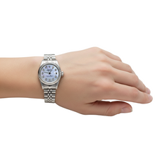 Afbeelding in Gallery-weergave laden, Rolex Datumjust horloge Jubileum roestvrij staal armband met witte diamant wijzerplaat P5
