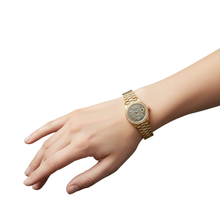 Afbeelding in Gallery-weergave laden, Rolex Datumjust horloge voorzitter Stijl armband grijze Romeinse wijzerplaat geel goud dames P2
