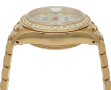 Afbeelding in Gallery-weergave laden, Rolex Datumjust piramide Romeinse wijzerplaat diamanten rand horloge voorzitter Stijl G
