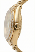 Afbeelding in Gallery-weergave laden, Rolex Datumjust rand Champagne-tapijtstok met wijzerplaathorloge voorzitter Stijl
