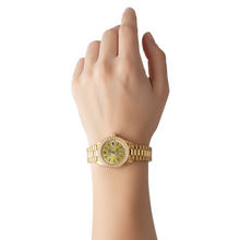 Afbeelding in Gallery-weergave laden, Rolex Datumjust rand Champagne-tapijtstok met wijzerplaathorloge voorzitter Stijl
