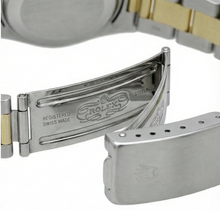 Afbeelding in Gallery-weergave laden, Rolex Datumjust tweekleurige dameshorloge met diamanten rand
