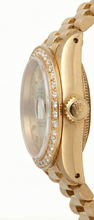 Afbeelding in Gallery-weergave laden, Rolex Datumjust voorzitter-stijl horloge ivoorkleurige diamanten rand
