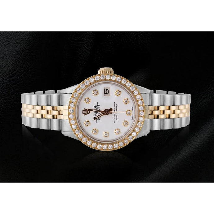 Rolex Datumjust witte diamanten