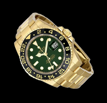 Afbeelding in Gallery-weergave laden, Rolex GMT-Master II 116718 40mm Groene Lichtgevende Wijzerplaat Geelgoud Horloge
