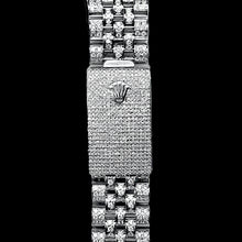 Afbeelding in Gallery-weergave laden, Rolex Iced Out Diamond 12 karaat 36 mm Romeinse wijzerplaat roestvrij staal horloge

