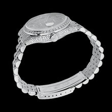 Afbeelding in Gallery-weergave laden, Rolex Iced Out Diamond 12 karaat 36 mm Romeinse wijzerplaat roestvrij staal horloge
