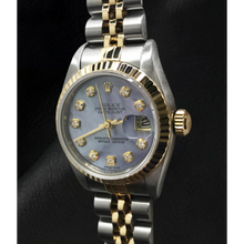 Afbeelding in Gallery-weergave laden, Rolex Jaar 2001 Datejust Grijs Parelmoer Diamant Wijzerplaat 26 mm Tweekleurig Horloge
