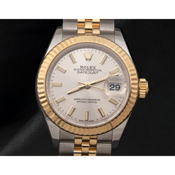 Rolex Lady-Datejust 279173 Lunette Gecanneleerd Tweekleurig Jubilee 28 mm Horloge