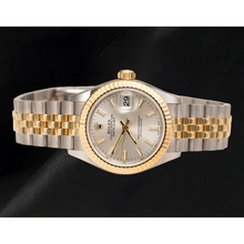 Afbeelding in Gallery-weergave laden, Rolex Lady-Datejust 279173 Lunette Gecanneleerd Tweekleurig Jubilee 28 mm Horloge
