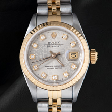 Afbeelding in Gallery-weergave laden, Rolex Lady Datejust 26 mm Zilveren Jubilee Diamant Wijzerplaat Tweekleurig Horloge
