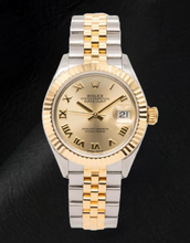 Afbeelding in Gallery-weergave laden, Rolex Lady-Datejust 28mm 279173 Champagne Romeinse Wijzerplaat Tweekleurig Horloge
