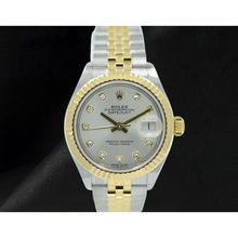 Afbeelding in Gallery-weergave laden, Rolex Lady-Datejust 28mm 279173 Horloge met Zilveren Diamanten Wijzerplaat Tweekleurig
