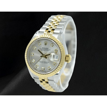 Afbeelding in Gallery-weergave laden, Rolex Lady-Datejust 28mm 279173 Horloge met Zilveren Diamanten Wijzerplaat Tweekleurig

