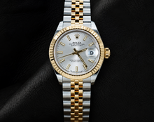 Afbeelding in Gallery-weergave laden, Rolex Lady-Datejust 28mm 279173 Zilverkleurige Lichtgevende Index Wijzerplaat Tweekleurig Horloge
