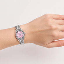 Afbeelding in Gallery-weergave laden, Rolex Lady Datejust Jaar 2004 26 mm Roze Parelmoer Roestvrijstalen Horloge 79174 P1
