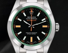 Afbeelding in Gallery-weergave laden, Rolex Milgauss 40mm 116400V Zwarte Wijzerplaat Roestvrij Staal Horloge

