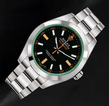 Afbeelding in Gallery-weergave laden, Rolex Milgauss 40mm 116400V Zwarte Wijzerplaat Roestvrij Staal Horloge

