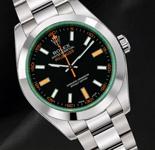 Afbeelding in Gallery-weergave laden, Rolex Milgauss 40mm 116400V Zwarte Wijzerplaat Roestvrij Staal Horloge
