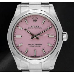 Rolex Oyster Perpetual 31mm Candy Pink Lichtgevende Wijzerplaat Roestvrij Staal Herenhorloge