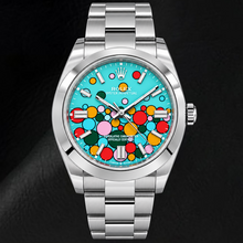 Afbeelding in Gallery-weergave laden, Rolex Oyster Perpetual 126000 36mm Turquoise Celebration Wijzerplaat Roestvrij Staal Horloge
