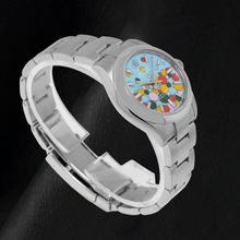 Afbeelding in Gallery-weergave laden, Rolex Oyster Perpetual 277200 31 mm Turkoois Celebration Wijzerplaat met Streepindexen Roestvrij Staal Horloge
