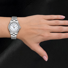 Afbeelding in Gallery-weergave laden, Rolex Oyster Perpetual 67193 26mm Wit Parelmoer Diamanten Wijzerplaat Roestvrij Staal Horloge

