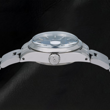 Afbeelding in Gallery-weergave laden, Rolex Oyster Perpetual 76094 26mm Blauwe Wijzerplaat met Streepindexen Roestvrij Staal Horloge
