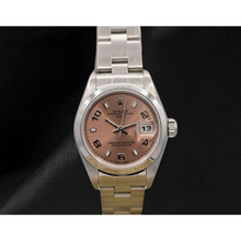 Afbeelding in Gallery-weergave laden, Rolex Oyster Perpetual Dameshorloge 26mm Jaar 2002 Roze Arabische Wijzerplaat
