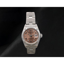 Afbeelding in Gallery-weergave laden, Rolex Oyster Perpetual Dameshorloge 26mm Jaar 2002 Roze Arabische Wijzerplaat
