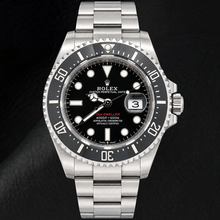 Afbeelding in Gallery-weergave laden, Rolex Sea-Dweller 126600 43mm Roestvrij Staal Horloge met Zwarte Lichtgevende Wijzerplaat
