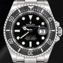 Afbeelding in Gallery-weergave laden, Rolex Sea-Dweller 126600 43mm Roestvrij Staal Horloge met Zwarte Lichtgevende Wijzerplaat
