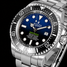 Afbeelding in Gallery-weergave laden, Rolex Sea-Dweller Deepsea 44mm 116660 James Cameron Blauwe Kleurverloop Wijzerplaat Roestvrij Staal Oyster-armband Horloge
