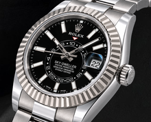 Afbeelding in Gallery-weergave laden, Rolex Sky-Dweller 326934 Zwarte Wijzerplaat 42mm Roestvrij Staal Oyster-armband Horloge
