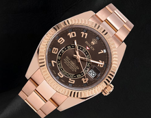 Afbeelding in Gallery-weergave laden, Rolex Sky Dweller 326935 42mm Chocolade Arabische Wijzerplaat Roségoud Horloge
