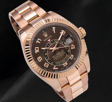 Afbeelding in Gallery-weergave laden, Rolex Sky Dweller 326935 42mm Chocolade Arabische Wijzerplaat Roségoud Horloge

