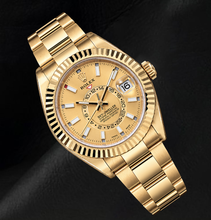 Afbeelding in Gallery-weergave laden, Rolex Sky-Dweller 326938 42mm Champagne Wijzerplaat Geelgoud Horloge
