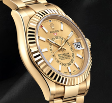 Afbeelding in Gallery-weergave laden, Rolex Sky-Dweller 326938 42mm Champagne Wijzerplaat Geelgoud Horloge
