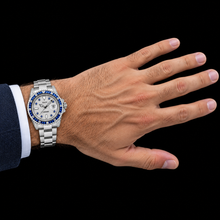 Afbeelding in Gallery-weergave laden, Rolex Submariner Datum 116610LN 40mm Diamanten Wijzerplaat Met Blauwe Saffier Horloge Roestvrij Staal
