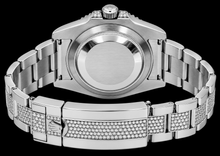 Afbeelding in Gallery-weergave laden, Rolex Submariner Date 116610 40mm Diamanten Wijzerplaat met Blauwe Saffier Horloge Roestvrij Staal Oyster-armband
