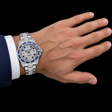 Afbeelding in Gallery-weergave laden, Rolex Submariner Date 116610 40mm Diamanten Wijzerplaat met Blauwe Saffier Horloge Roestvrij Staal Oyster-armband
