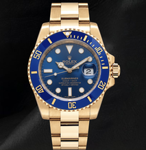 Afbeelding in Gallery-weergave laden, Rolex Submariner Datum 40mm 116618LB Blauwe Wijzerplaat Geelgoud Horloge
