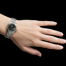 Afbeelding in Gallery-weergave laden, Rolex dame Datumjust 31 mm roestvrijstalen horloge met paarse diamanten wijzerplaat P3
