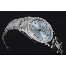 Afbeelding in Gallery-weergave laden, blauwe wijzerplaat Rolex

