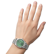 Afbeelding in Gallery-weergave laden, Rolex dameshorloge met datum slechts 31 mm diamanten
