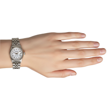 Afbeelding in Gallery-weergave laden, Rolex datumjust horloge diamanten wijzerplaat jubileumarmband roestvrij staal P2
